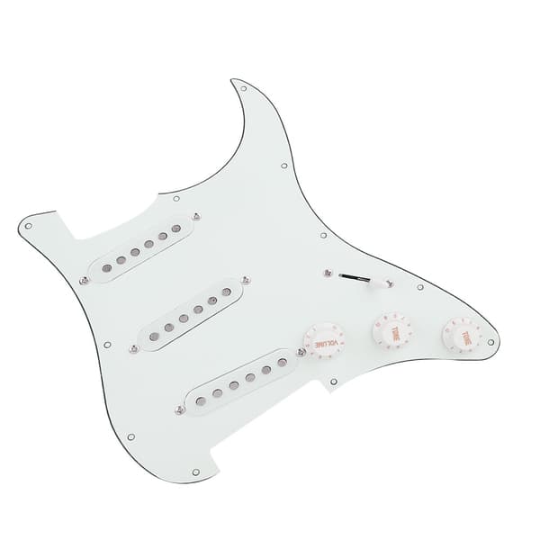1 Sæt DIY Elektrisk Guitar Kit Pickguard Bagpanel Bro System til ST-Style Guitarer