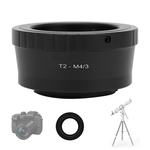 T2-M4/3 adapterringe M42x0.75mm gevind til T2-monteringsteleskop til M4/3-monteringskamera