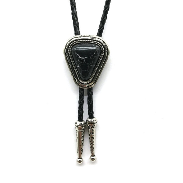 Vintage Turkis Sten Bolo Tie Western Native American Retro Bola Slips Neckties Til Mænd Kvinder