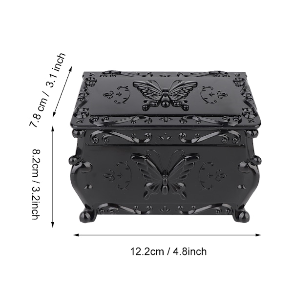 Multifunktionel Retro Makeup Værktøjer Beholder Opbevaringsboks Bomuldspinde Pads Organizer Holder