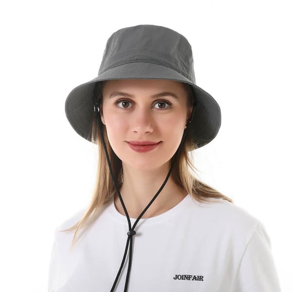 Bredbremmet solhatt for gutter og jenter, reversibel bøttehatt for barn