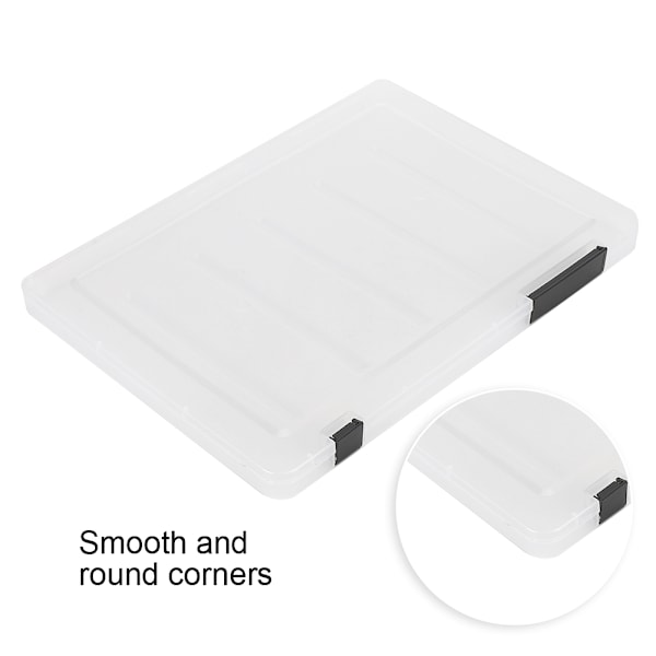 Stor kapacitet falske negle tips display boks transparent neglekunst visning display boks sort