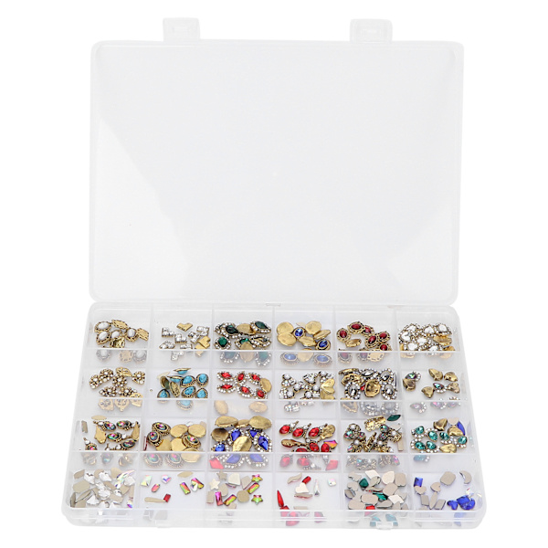 Nagel Strass Kit Enkelt Applicering DIY Bärbar Lätt Bekväm Charmig Robust Hållbar Nagel Pärlor för Kvinnor