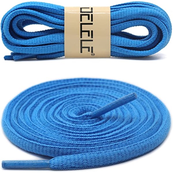 2 pairs of oval shoelaces sports shoelaces are suitable for sports / running shoes,59"Inch（Light blue）