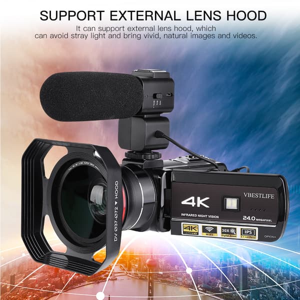VBESTLIFE AC3-IPS 4K WiFi 3.1” Touch Screen Digital Video Camera