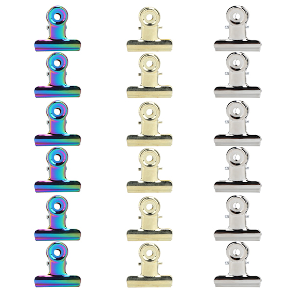 18 st Nail Extension Clip i rostfritt stål klämma fixering klämma pappersklämmor manikyrverktyg