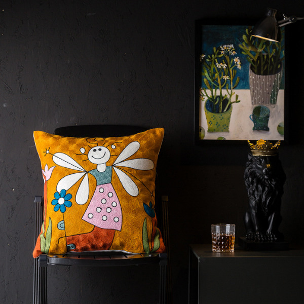 Set med 2 dekorativa case för soffa inomhussäng, abstrakt mönster hemsoffa Kuddfodral Cover Presentsäng Bil Living Home, 18 x 18 tum