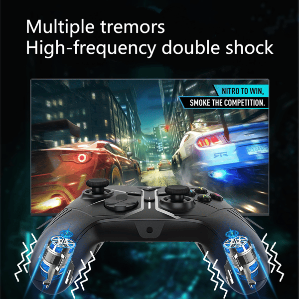 Trådløse Switch-controllere med Turbo, Switch Pro-controller kompatibel med Switch/Lite/OLED/PC/IOS/Android