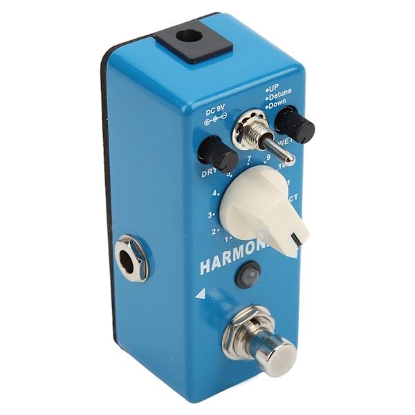 Digital Chip Effektpedal Metall Blå Gitarr Transponeringseffekter Pedaler med LED-ljus