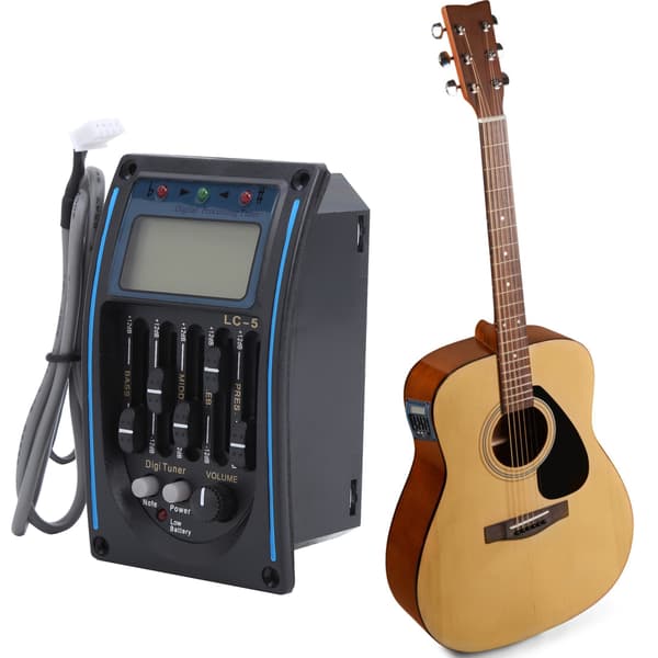 5-bånds gitarpickup LCD-equalizer tuning justerbar musikkinstrumenttilbehør