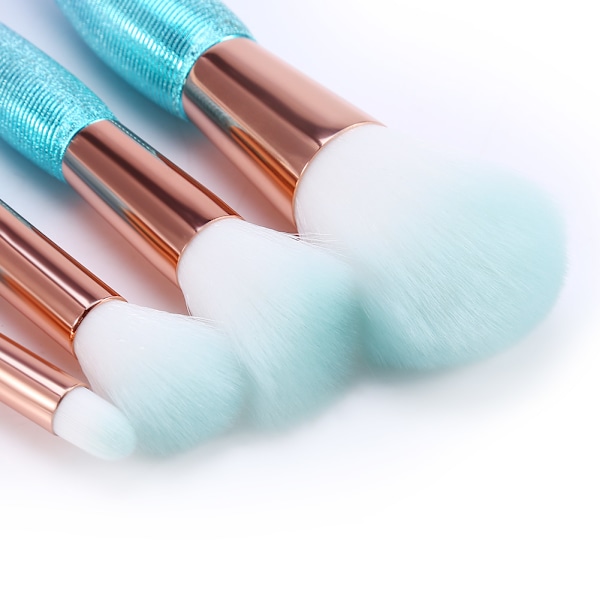 4 stk. fiskehale skønhed kosmetisk makeup børste værktøjssæt foundation øjenbryn børster #3