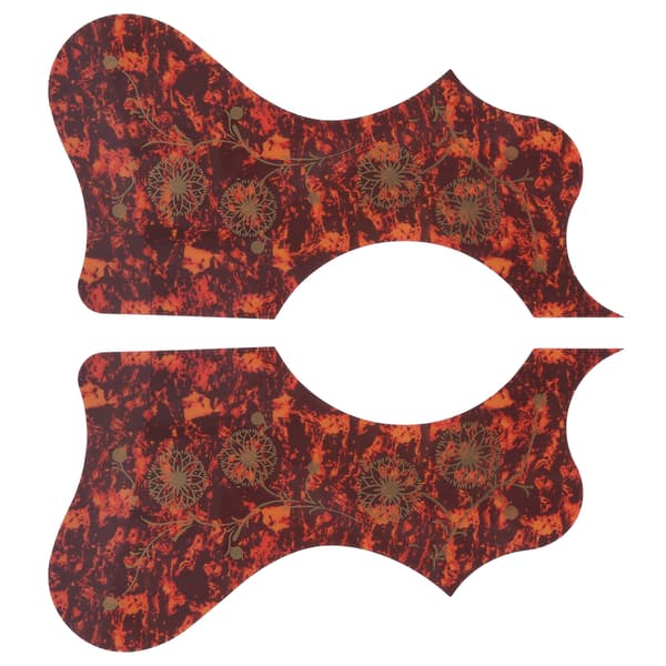 2 st gitarrskydd plast plektrumplatta pack set tillbehör ersättning för akustisk brun