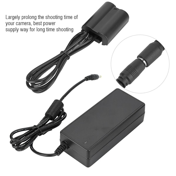 En EL15 Helt Kodad Extern Dummy Batteri Strömadapter för Nikon D500 D600