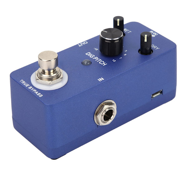 Digital Elektrisk Gitarr Effekt Pedal True Bypass Effektpedaler Enastående Tonhöjdsomfång