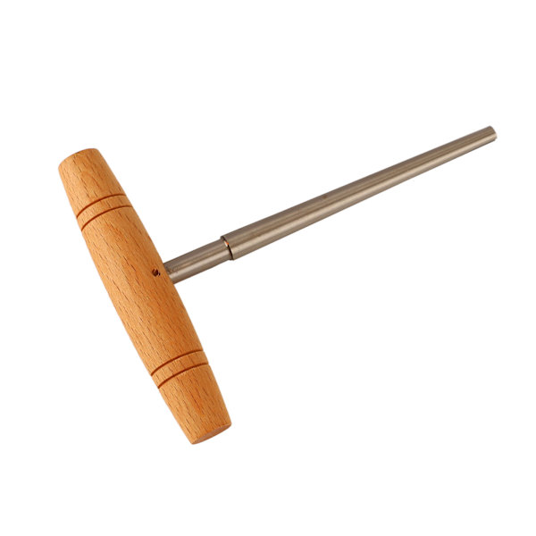 Guitar Pin Hole Reamer Håndholdt End Peg Hole Reamer Reamning Skæreværktøj med Massivt Træ T-Håndtag