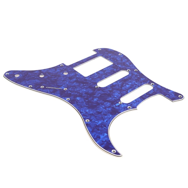 Elektrisk gitar pickguard PVC plastbeskyttelse skrapeplate frontplate paneldeksel instrumenttilbehør blå perlefarge GSSH63