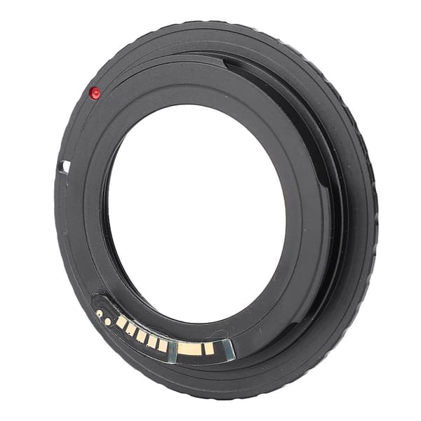 M42-EOS/EF objektivadapterring til M42 skrueobjektiv, der passer til Canon EOS/EF-monteringskamera