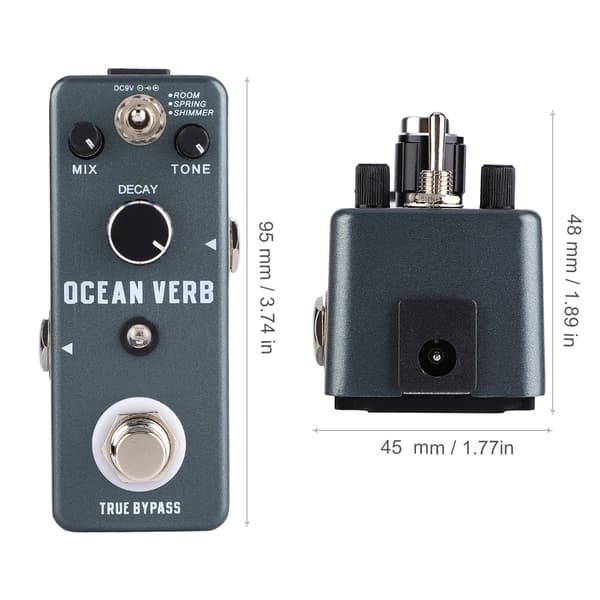 Mini Metal Shell Analog Vibe Gitarr Effekt Pedal med True Bypass Instrument Tillbehör