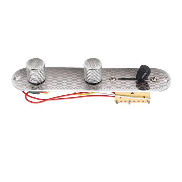 GE229 Guitar Prewired Control Board 3 Way Switch Circuit Control Plate Metal Flat Knobs og Wiring Harness