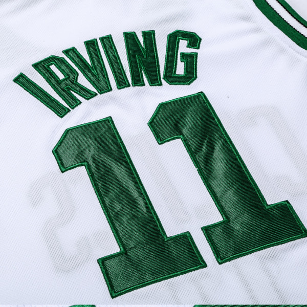 AVEKI baskettröja för män, 11 Celtics-tröjor, modebaskettröja, present till basketfans, vit, M
