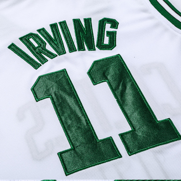 AVEKI Herre Basketball Jeresy, 11 Celtics Jersey Skjorter, Fashion Basketball Jersey, Gave til Basketball Fans, Hvit, L
