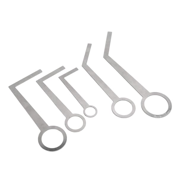 5PCS Saksofon Pad Reparasjonsverktøy Lett Bærbar Metall Sølv Saksofon Nivelleringsringer Pad