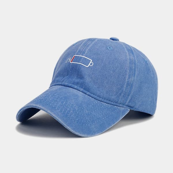 Baseballcaps med vasket trykk for menn