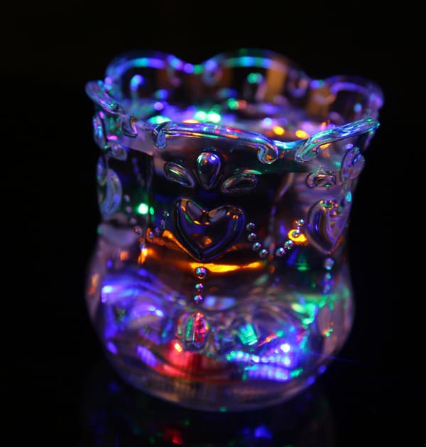 Lotus Cup Flash, LED Flash Light Cup, LED Vanninduksjonskopp