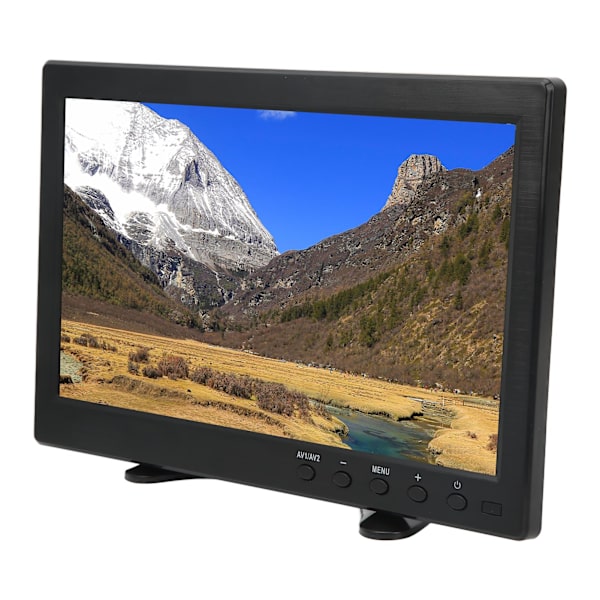 10,1 tums TFT LCD-skärm Bärbar HD-färgskärm med VGA AV BNC USB DC HD-multimedia-gränssnitt 100-240V EU-kontakt