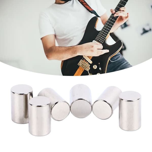 6 st elektrisk gitarr polpjäxa metall professionell pickup slug stång för basgitarr