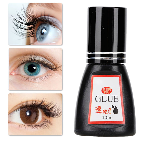 10ml Øyevippeforlengelse Lim Luktfri 0,5 sekunder Raskt Tørk DIY Vipper Poding Gel