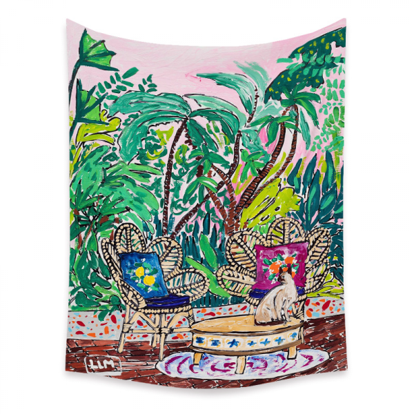Wekity Botanisk Boho Hem Gobeläng Estetisk Konst Hem Bakgrund Tyg Prydnad Present Mandala Gobeläng Prydnad (ZJ825-51, 29 X 38 Tum)