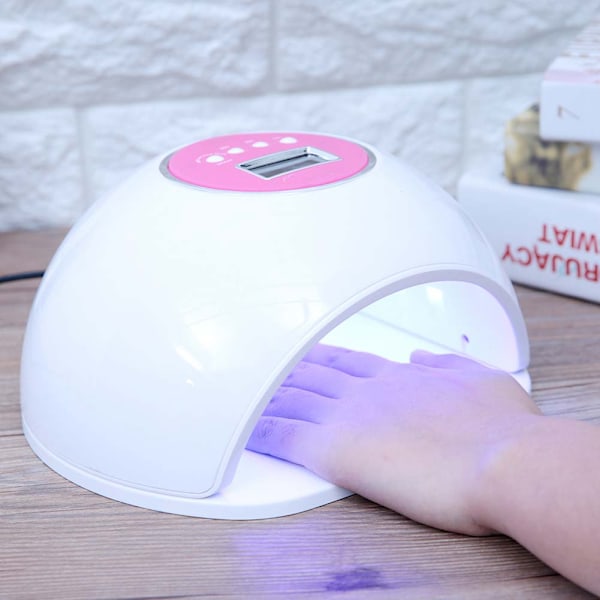 72W Dobbelt Lyskilde UV LED Lampe Negle Tørrer Automatisk Timer Fototerapi Maskine Manicure Værktøj
