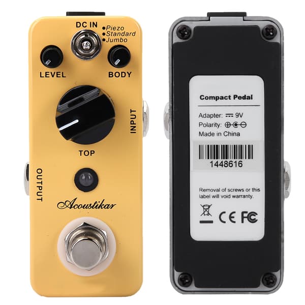 Professionel akustisk guitar effektpedal True Bypass Full Metal Shell