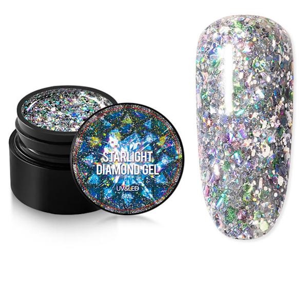 ROSALIND 3 st 5 ml nagelgelpolering glänsande UV-gel DIY nagelkonst gelpolering manikyrtillbehör