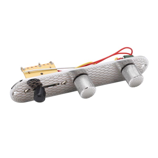 GE229 Guitar Prewired Control Board 3 Way Switch Circuit Control Plate Metal Flat Knobs og Wiring Harness