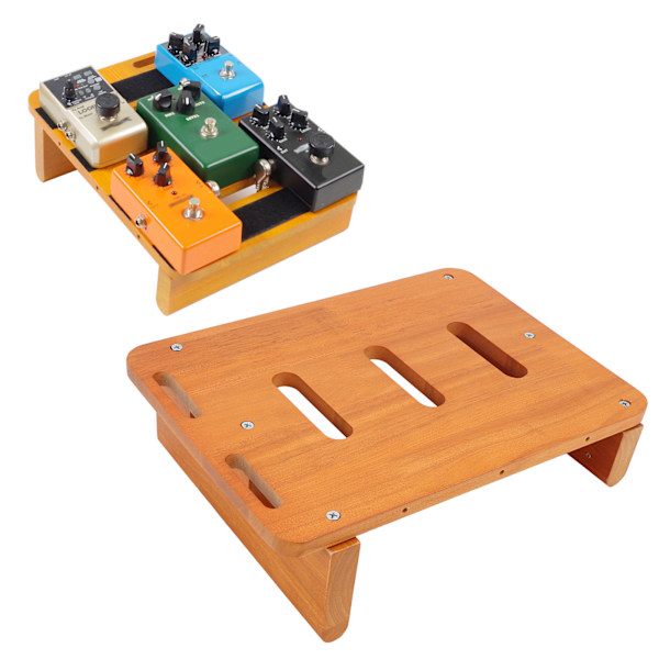 Elektrisk gitarr effektpedalbräda träinstrument tillbehör set kit för prestanda