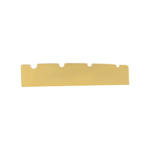 Brass Slotted Bridge Nut Gitarr Instrument Ersättning Delar för 4 Strängar Elektrisk Bas