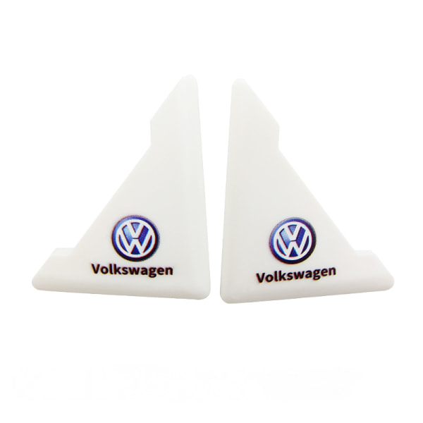 Bil ytterdörr Anti-kollision hörn-[Volkswagen] White Snap-On (tvåpack)