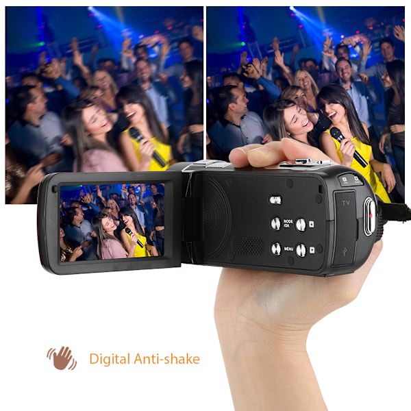 Högdefinitions infraröd digital video 24 miljoner P 18 gånger zoom 3-tums LCD-skärm Maximalt stöd 32 GB minneskort med funktion fjärrkontroll