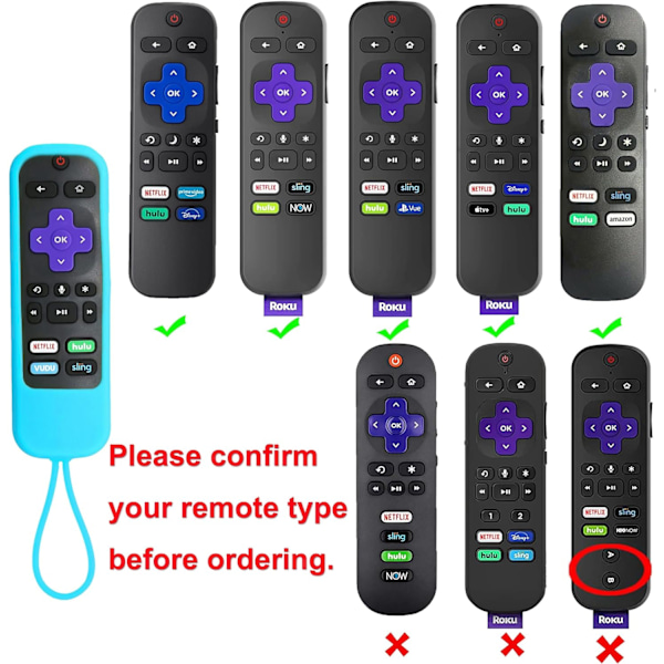 2 stk. etui til Roku Express/Streaming Stick/Premiere - silikone fjernbetræk kompatibel med TCL Roku Smart TV fjernbetjening Repla Yellow