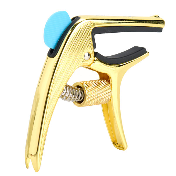Enhands snabbväxlande metallklämma Capo Gear Pin Remover för akustisk folk gitarr