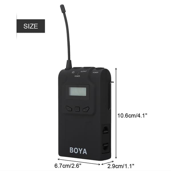 BOYA BY-WM6R trådløs intervjumikrofonmottaker for DSLR-kamera