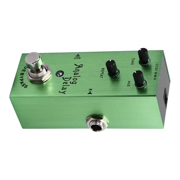 Guitar Delay Effekt Pedal Multifunktion Rige Timbre Analog Delay Elektrisk Guitar Effekt Pedal Lysegrøn
