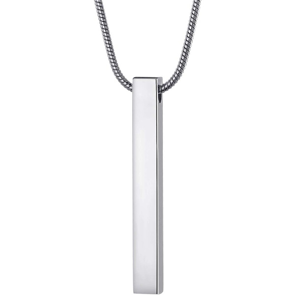 Ruostumattomasta teräksestä valmistettu tankokaulakoru miehille ja naisille, pariskaulakorut 22 tuuman käärmeketju, unisex Silver