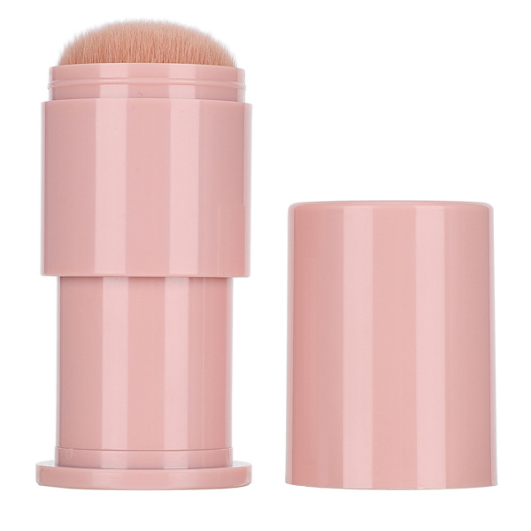 Retractable Makeup Brush Blush Powder Foundation Cosmetic Brush Women Beauty Tool (Pink)