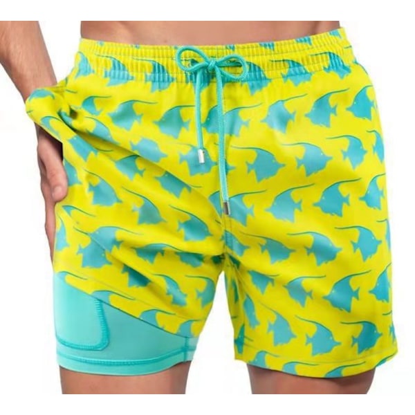 Miesten uimahousut Uima-shortsit Lauta-shortsit Nopeasti kuivuva Ranta-shortsit-DK6012