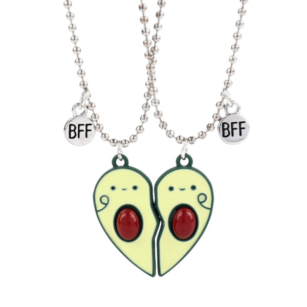 Children's Necklace Pair Of Avocado Necklaces Best Friend Bff Necklaces