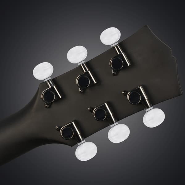Tuning Pegs Locking Tuners Machine Heads til Akustisk Elektrisk Guitar (Sort 6L)