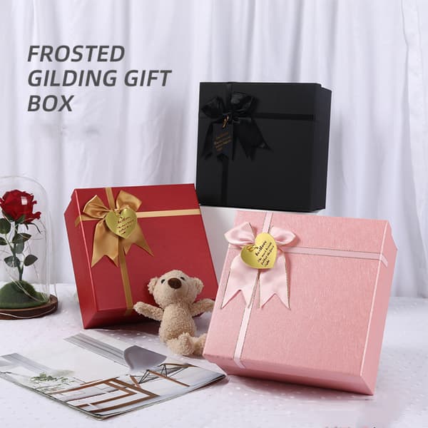 Presentförpackningar med lock, 7,8x7,8x3,5 tum presentask, presentförpackningar med band, tärnförslag låda för bröllop